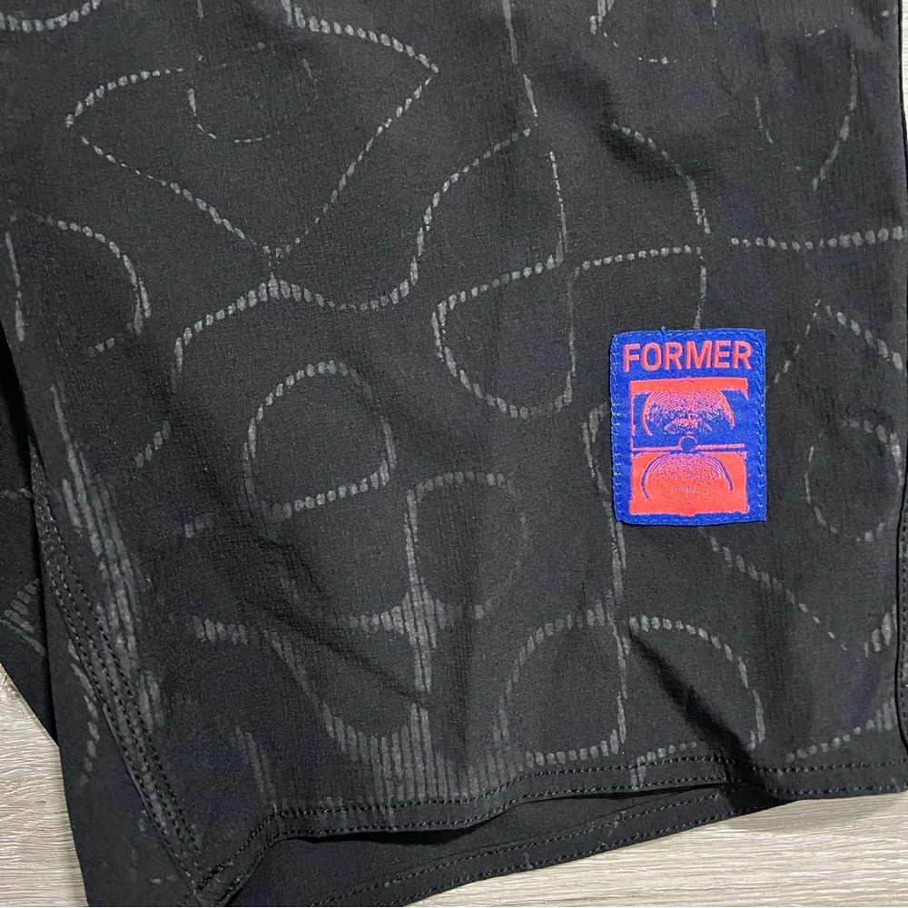 NWT Former Merchandise Men Radio Wave Swim Trunk Shorts Black Size 38 - Picture 5 of 11